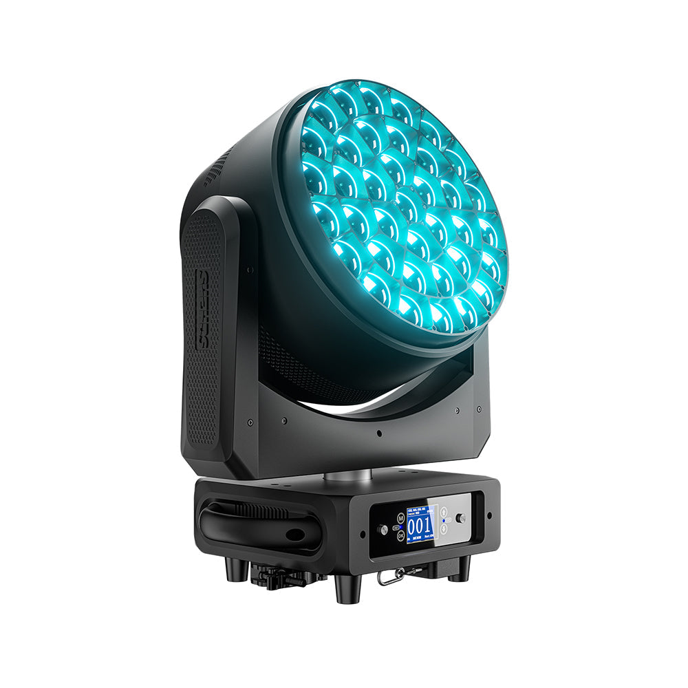 JMS WEBB LED Ultra Wash Big Bees Eyes 37x25W&40W RGBW Moving Head Light | Ultra Quiet | Wide Angle | DMX512 | For Theater,Stage, Events, Weddings