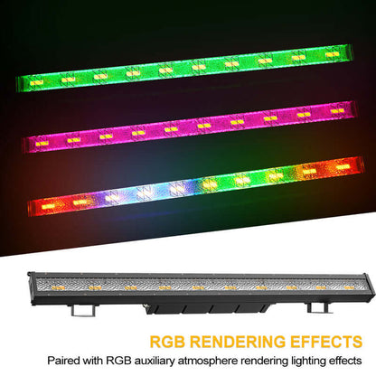 SHEHDS Waterproof LED Retro 10x20W Amber Strobe Light Zero Noise Outdoor