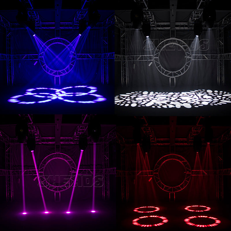 380W Bulb Beam&GOBO&Wash Hybrid 3in1 Moving Head Light DJ Disco Big Performance Stage