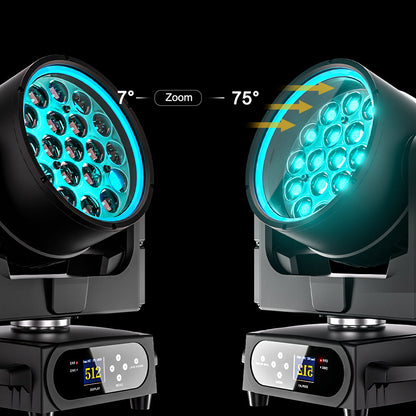 SHEHDS Waterproof LED Moving Head Light 19x15W / 20W / 25W Beam Wash Zoom IP65 Stage Lighting