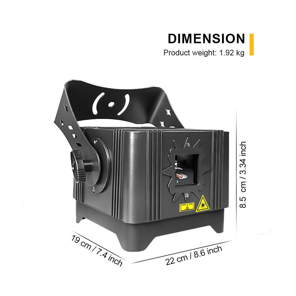 SHEHDS New APP Control Waterproof Laser 3W RGB Scanning Pattern Animation Laser Light for Performance Stage Wedding DJ Nightclub