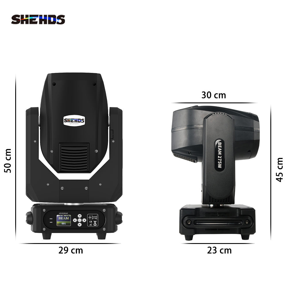 SHEHDS Beam 275W 10R Double Prisms DJ Light Moving Head Lights For Night Club Wedding Theater