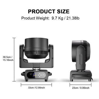 SHEHDS Waterproof LED Moving Head Light 19x15W / 20W / 25W Beam Wash Zoom IP65 Stage Lighting