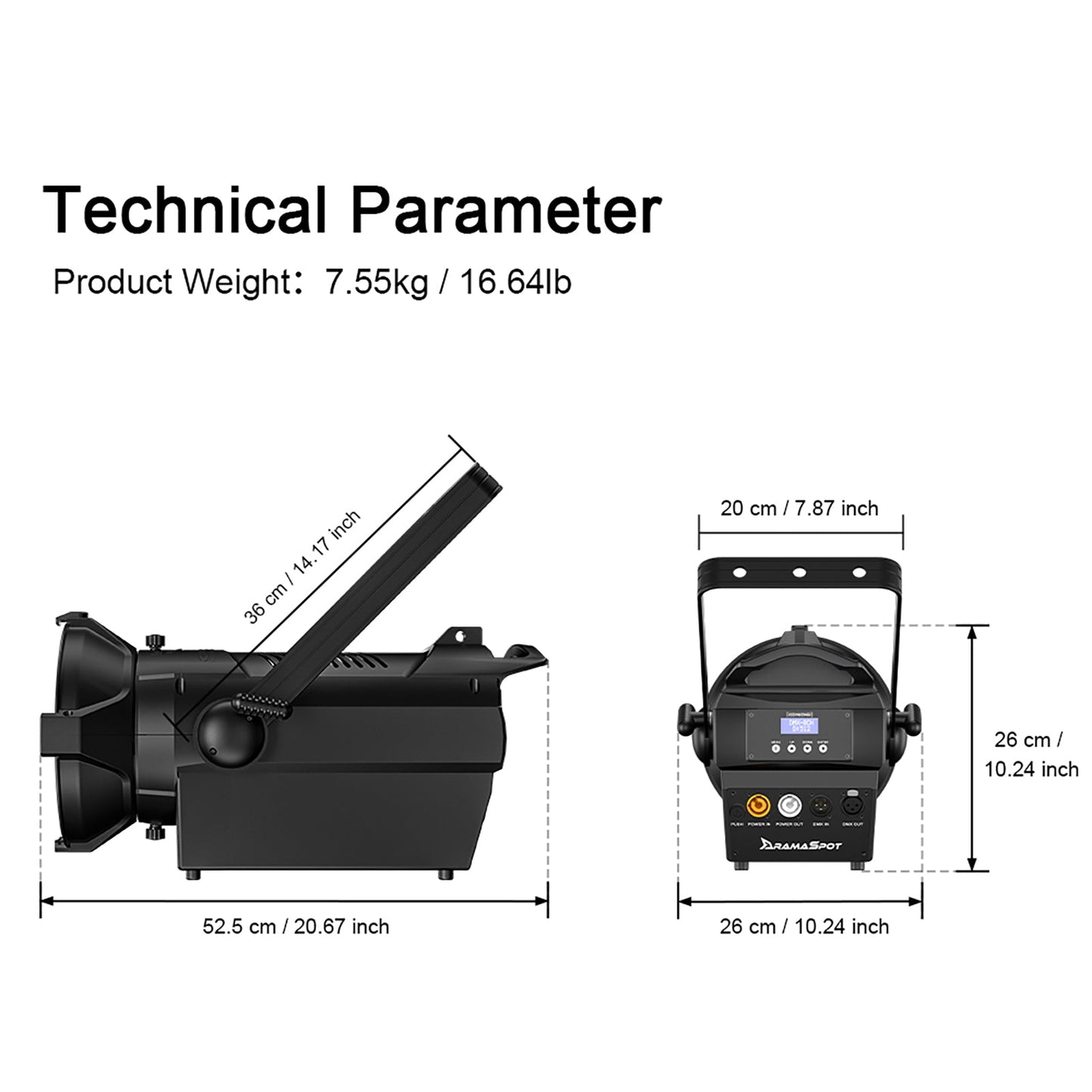 SHEHDS 250W/350W LED Spotlight RGBWAUV/RGBLAC/RGBW/RGBL/Warm+Cool White Stage Lighting for Theater, Stage, Performance, Concerts