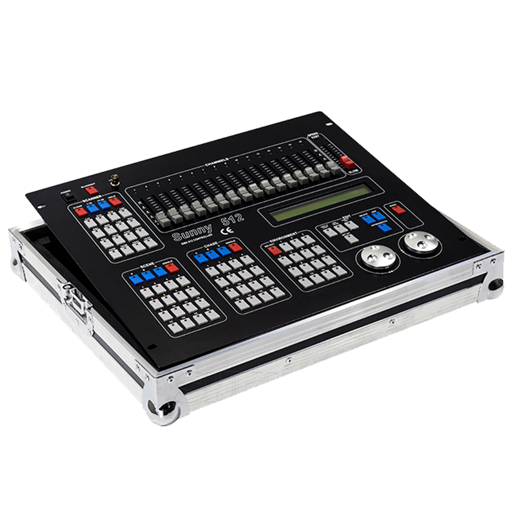 SHEHDS Sunny512 Channels DMX512 DMX Controller Console DJ Disco Equipment DMX Lighting Consoles Professional Stage Lights Control Equip