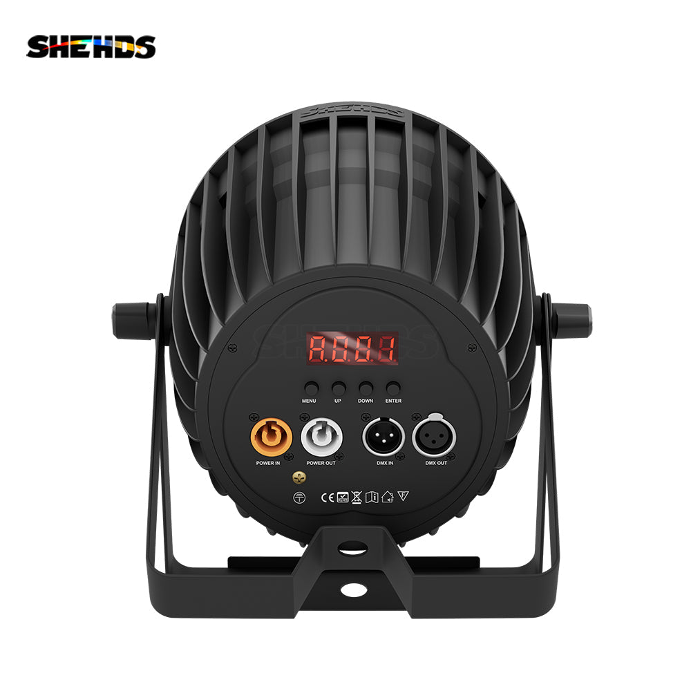 SHEHDS New Version Big Aluminum alloy LED Zoom&Wash Par 18x18W RGBWA UV 6in1 Light New light Sourcefor Party Night Club