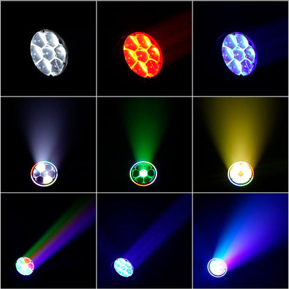 SHEHDS 7x40W Bee Eye Moving Head Light with Zoom & Wash RGBW/RGBL/RGBLAC Stage Lighting