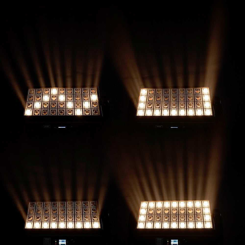 SHEHDS 200W 36 LED Strobe Beam Light 5050RGB 0.3W Wash Moving Head Stage Lighting For DJs