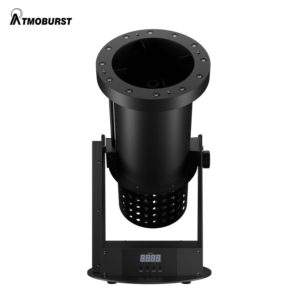 ATMOBURST 1500W Confetti Machine with LED 12x4W RGB Adjustable angle For Party