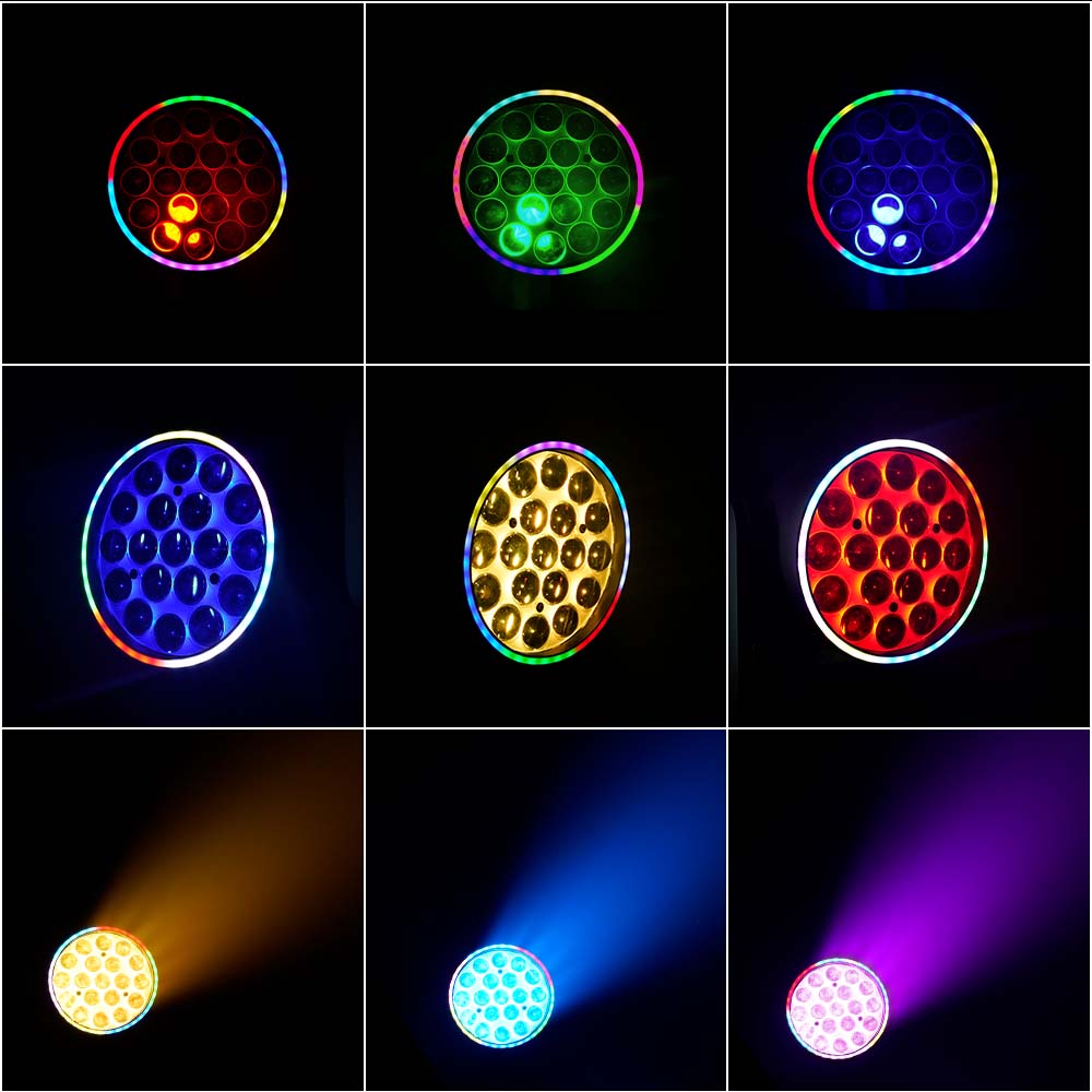 SHEHDS LED Moving Head Light 19x15W /20W/25W Beam Wash Zoom Stage Lighting