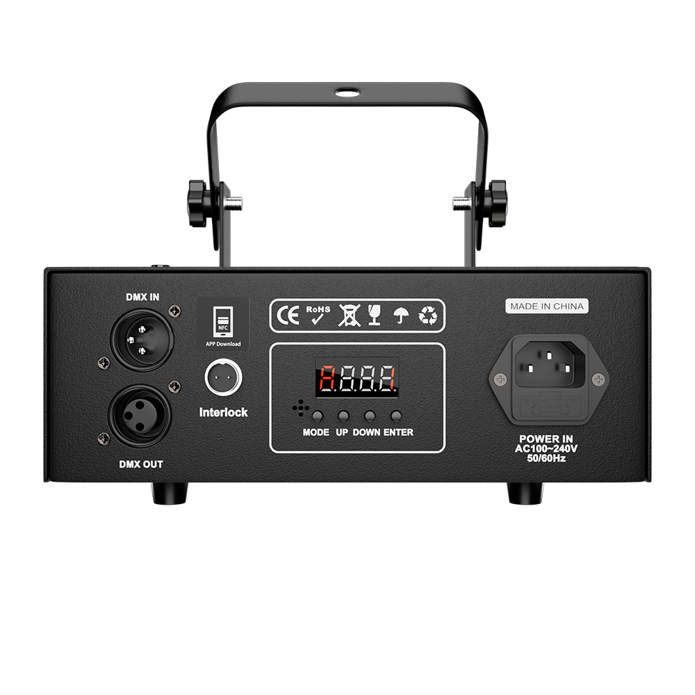 New APP Control  SHEHDS 1W RGB Scan Laser Double Pattern Superimposed For Performance Stage DJ Nightclub Wedding
