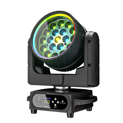 SHEHDS Waterproof LED Moving Head Light 19x15W / 20W / 25W Beam Wash Zoom IP65 Stage Lighting