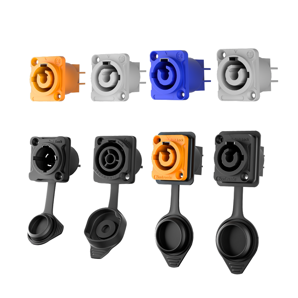 Waterproof Male Female Connectors and Standard Male Female Connectors for Stage Lighting