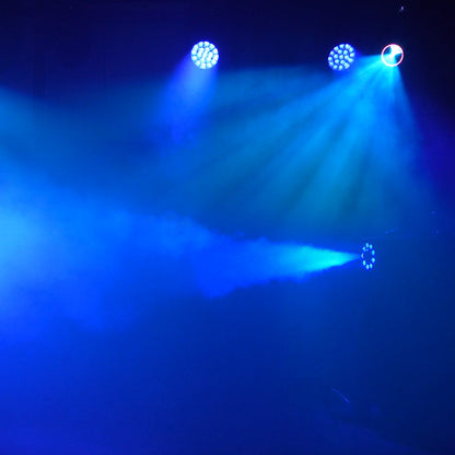 SHEHDS 1500W RGB LED Fog Machine with 9x3W Lights DMX & Remote Control Fog Effect Machine for Stage Shows Weddings