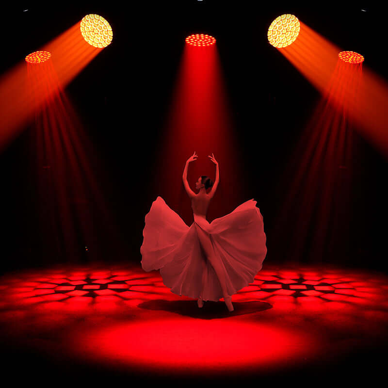 JMS WEBB LED Ultra Wash Big Bees Eyes 37x25W&40W RGBW Moving Head Light | Ultra Quiet | Wide Angle | DMX512 | For Theater,Stage, Events, Weddings