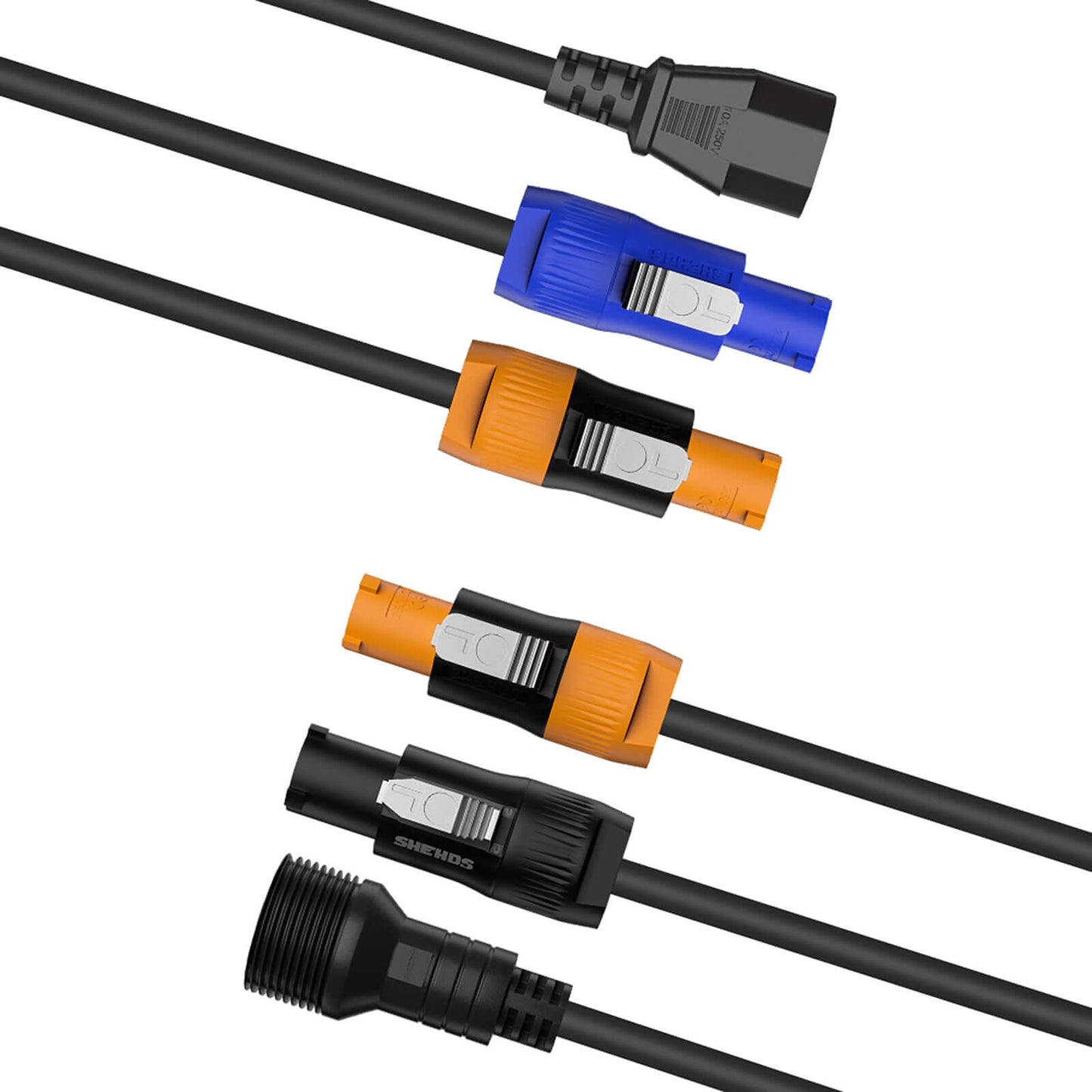 SHEHDS Power Con Plug Cables Waterproof / Standard Connector – product feature view