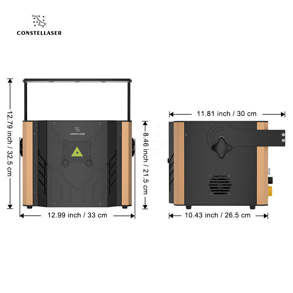 Constellaser 6W RGB Animation Laser Semiconductor Laser With DMX512 & ILDA & RJ45 Art Net Connector