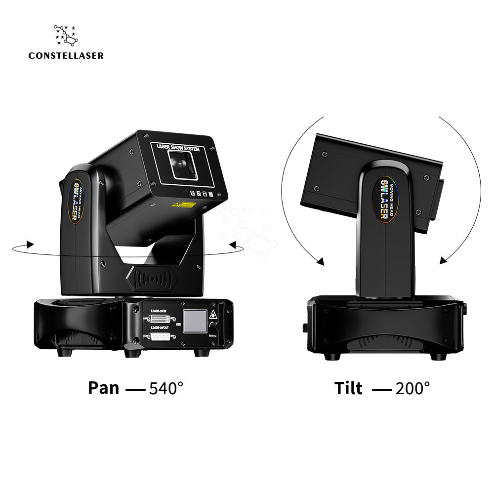 New APP Control  Constellaser 6W Moving Head Laser Light For Wedding DJ Club Theater Performance stage