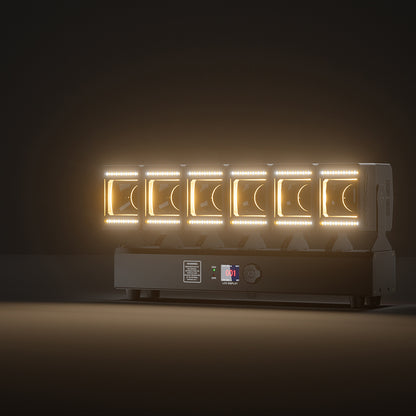 GalaxyJet LED Beam 6x60W RGBW Moving head Matrix Lighting with Ring