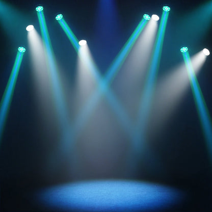 JMS WEBB Waterproof 7x40W LED Moving Head Light Beam Wash Zoom Stage Lighting