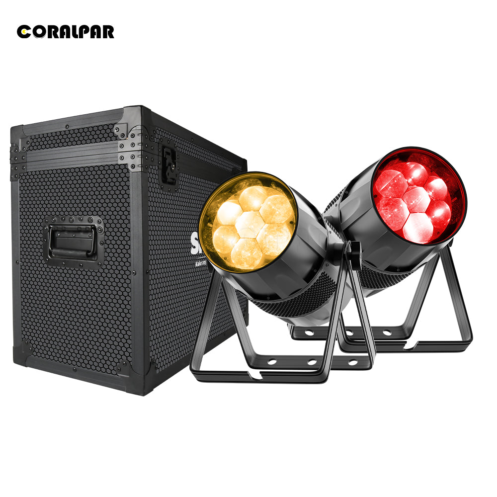 Waterproof LED Zoom&Wash Bee Eye Par 7x40W RGBW 4in1 Light （IP65）for Wedding Outdoor CORALPAR