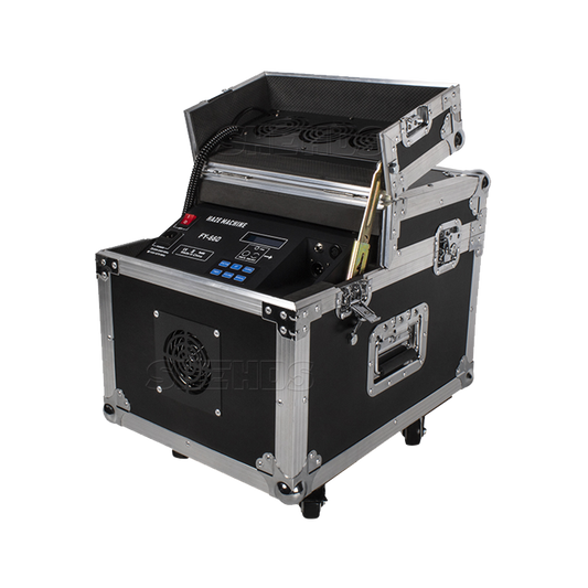 660W Haze Machine With Flight Case DMX Stage Professional Fogger Equipment Remote Control Smoke Hazer Hall Music Concert DJ