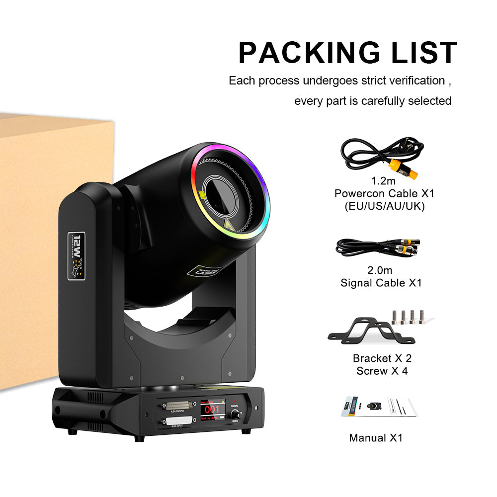 New APP Control  Constellaser 12W Moving Head Laser Light With Ring Effect For bar Concerts Walking Street
