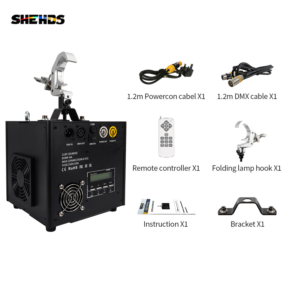 Cold Spark 650W Upside-down Spark machine With Foldable Hook for Wedding Performance Stage Theater Dj Club