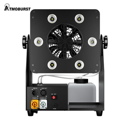 ATMOBURST 90W Bubble Machine with LED 6x4W RGBW Large Foam Output Adjustable Angle