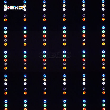 SHEHDS New Patchwork LED Wall Wash 18x18W RGBWA+UV Lighting Recirculating air path for heat dissipation Free Splicing