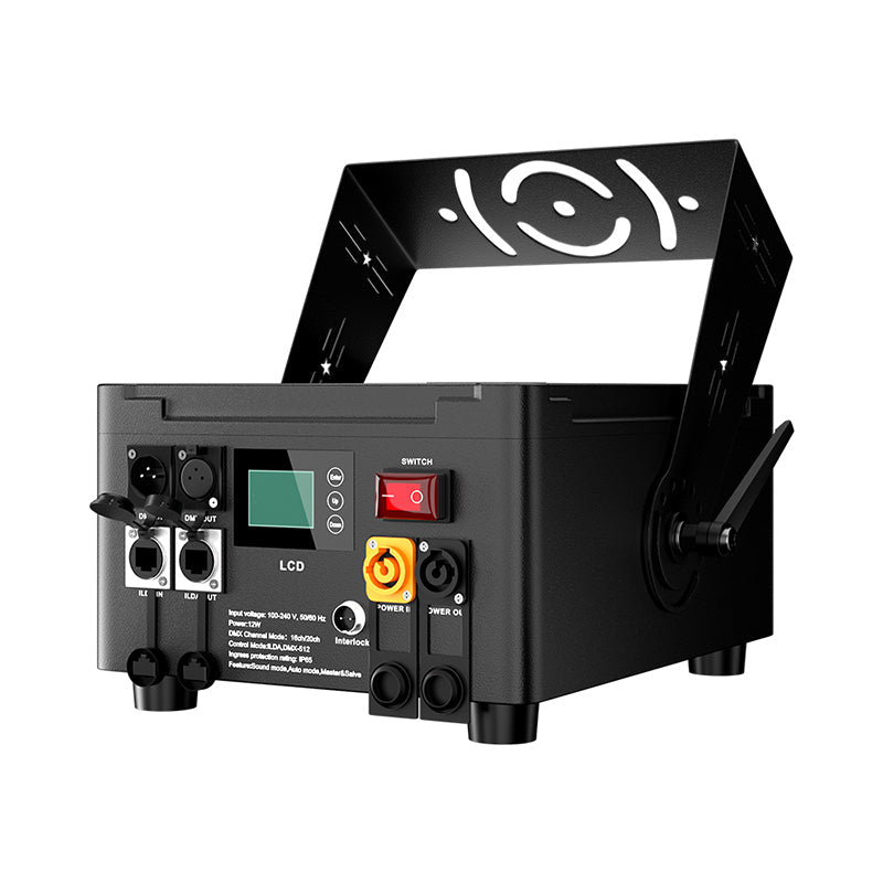 New APP Control  Constellaser Waterproof 12W RGB Scanning Pattern Animation Laser Light For Bar Concerts Performance Stage Wedding