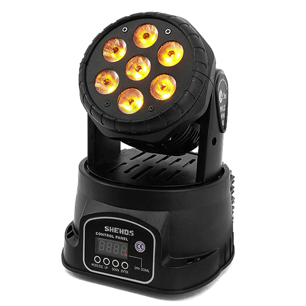 LED Moving Head Wash 7x12W&7x18W Lighting DJ Night Club Show DJ Disco Stage Moving Head Lights