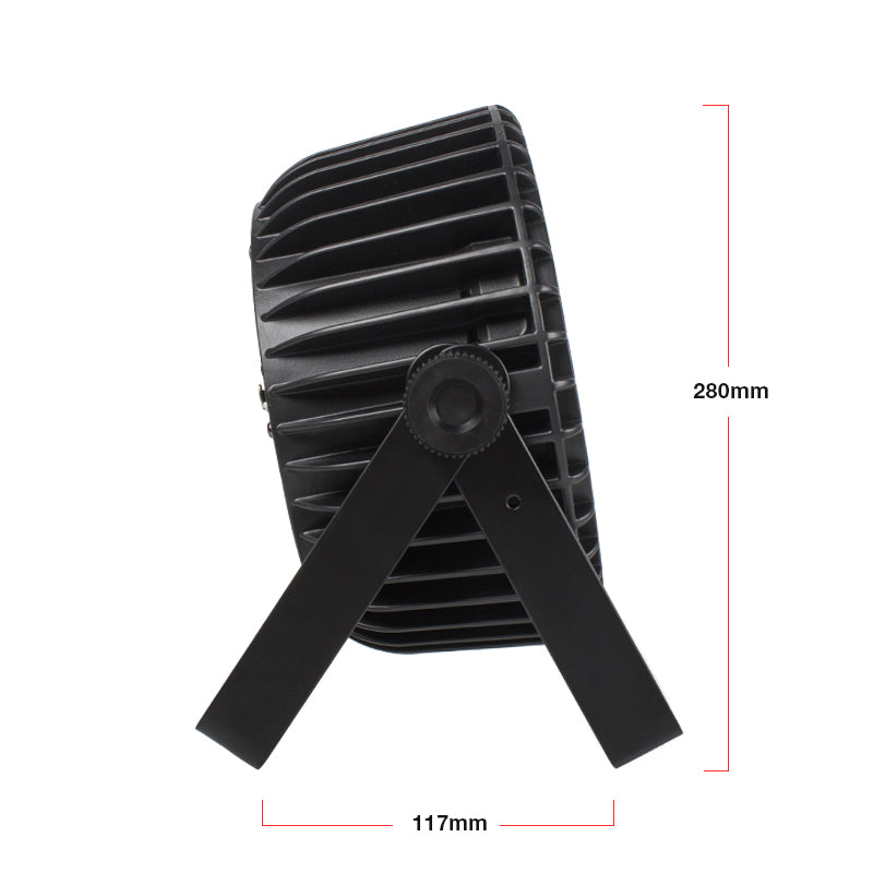 SHEHDS Aluminum Alloy LED Flat Par 18x18W Lighting DJ Par Cans Dmx 512 Light Wash Stage Lighting for Church