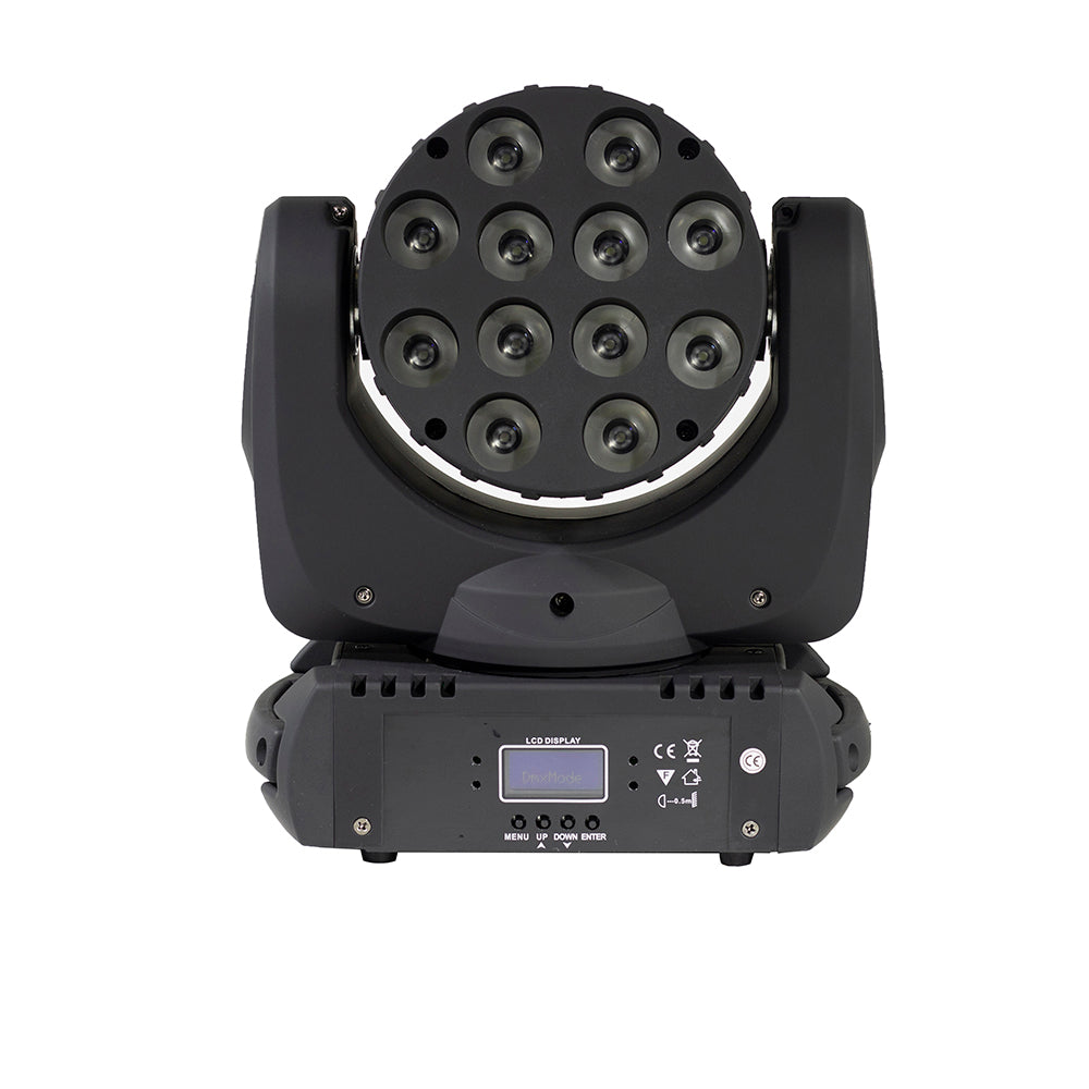 LED Beam 12x12W RGBW Moving Head Light DMX512 Good for Patry DJ Disco Concert