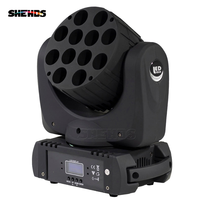 LED Beam 12x12W RGBW Moving Head Light DMX512 Good for Patry DJ Disco Concert