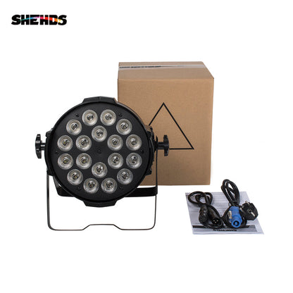 Big Aluminum Alloy LED Par 18x18W RGBWA+UV 4/6In1 Light Professional DJ Projector Stage Lighting