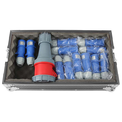 7U Flight Case Power Supply Distribution Box 16A Waterproof Plug 12Channel