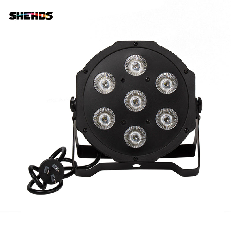 SHEHDS 7x12w RGBW LED Par Light Stage Lighting for Church Wedding