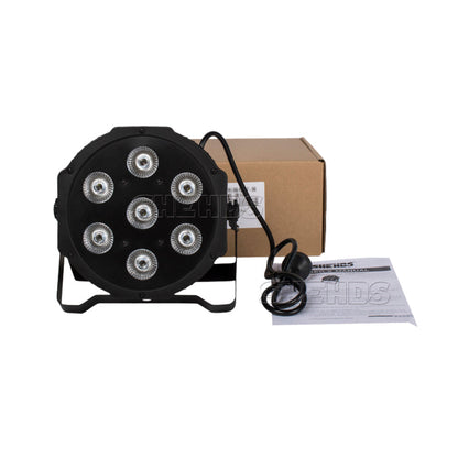 SHEHDS 7x12w RGBW LED Par Light Stage Lighting for Church Wedding