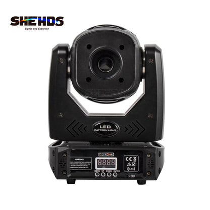 SHEHDS LED Spotlight 80W With 3-Prism Gobo Moving Head Light Party Dj Equipment DJ Disco Night Club