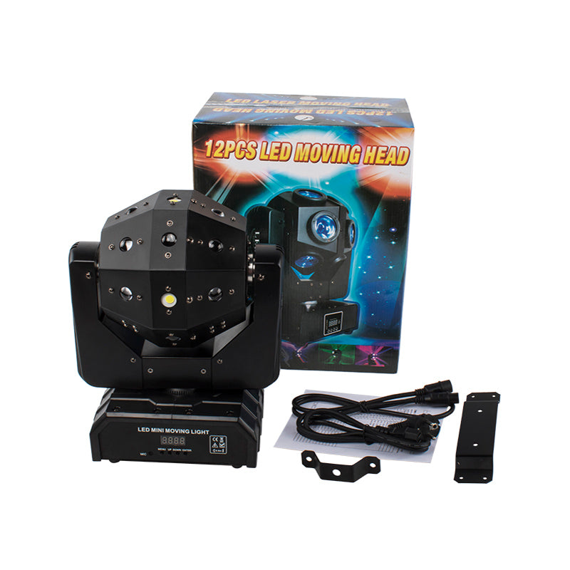 SHEHDS New High Brightness 16X3W LED Football Moving head light 3in1(Beam&Laser&Strobe) Lighting Red and Green Laser