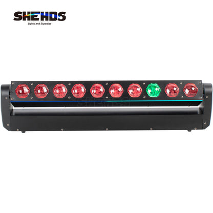 LED 10x40W RGBW 4in1Beam Moving Head Light Wall Wash Light DJ Disco Stage Show Party Bar Dance Floor Effect Lighting Equipment