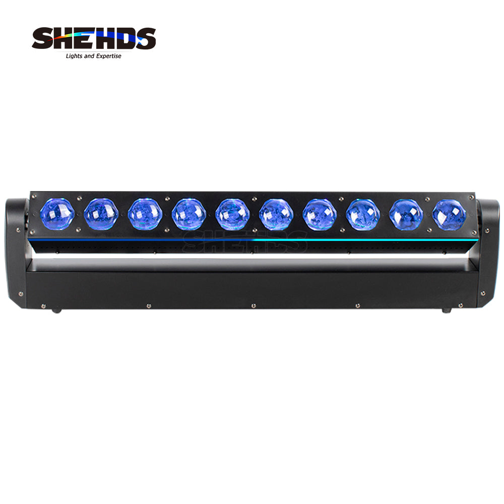 LED 10x40W RGBW 4in1Beam Moving Head Light Wall Wash Light DJ Disco Stage Show Party Bar Dance Floor Effect Lighting Equipment