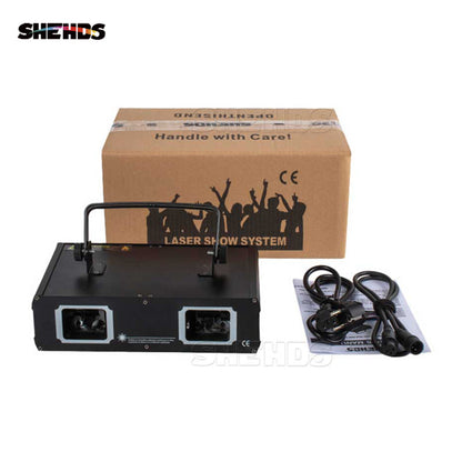 SHEHDS Laser Lamp 2 Head Laser For Performance Stage DJ Nightclub Wedding