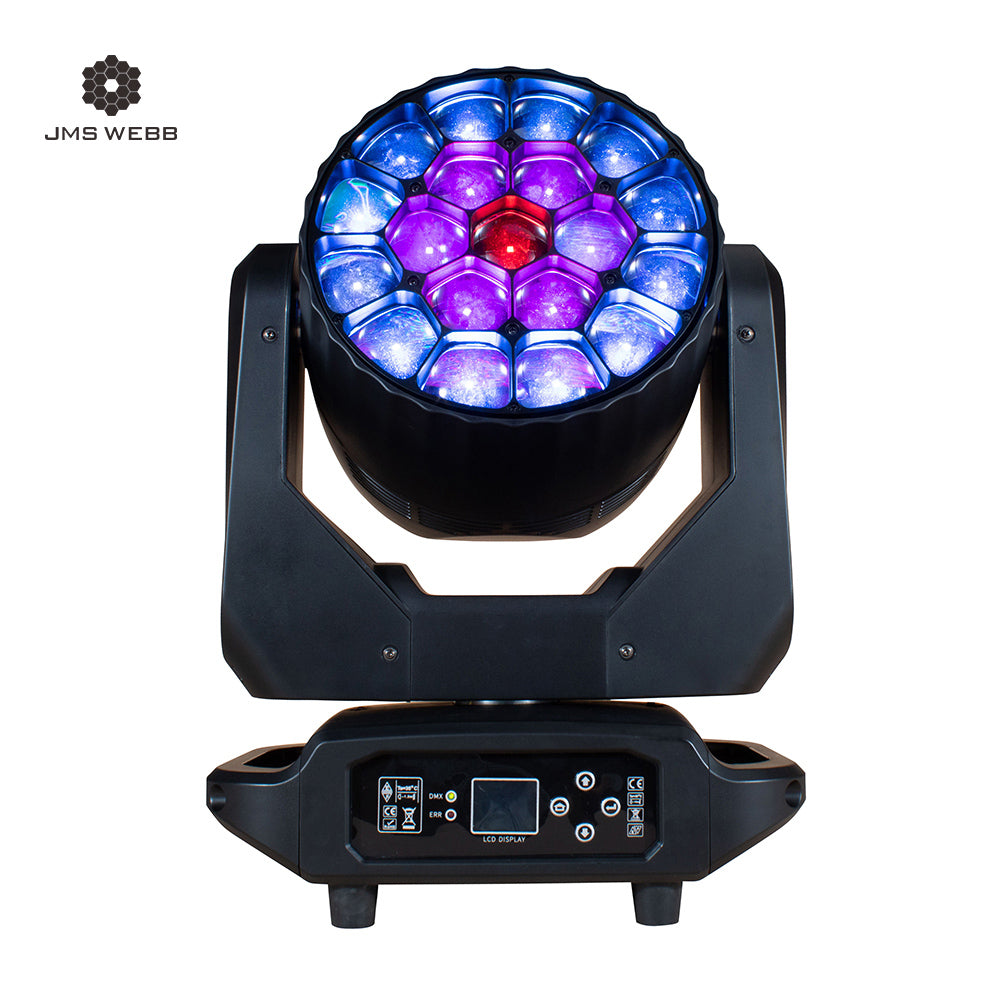 JMS WEBB LED Wash Big Bee Eye 19x20W & 19x40W RGBW Moving Head Light for Church Wedding Concert Theater Performance Stage