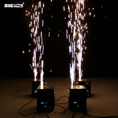 SHEHDS New 650W Wireless Firework Spark Machine Out/Indoor Wedding Party Stage Combined sales (spark powder could be purchased)