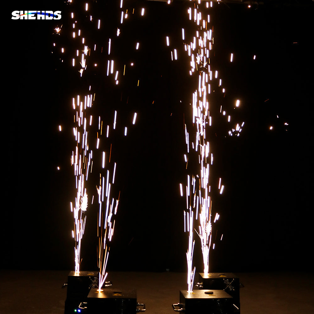 SHEHDS New 650W Wireless Firework Spark Machine Out/Indoor Wedding Party Stage Combined sales (spark powder could be purchased)