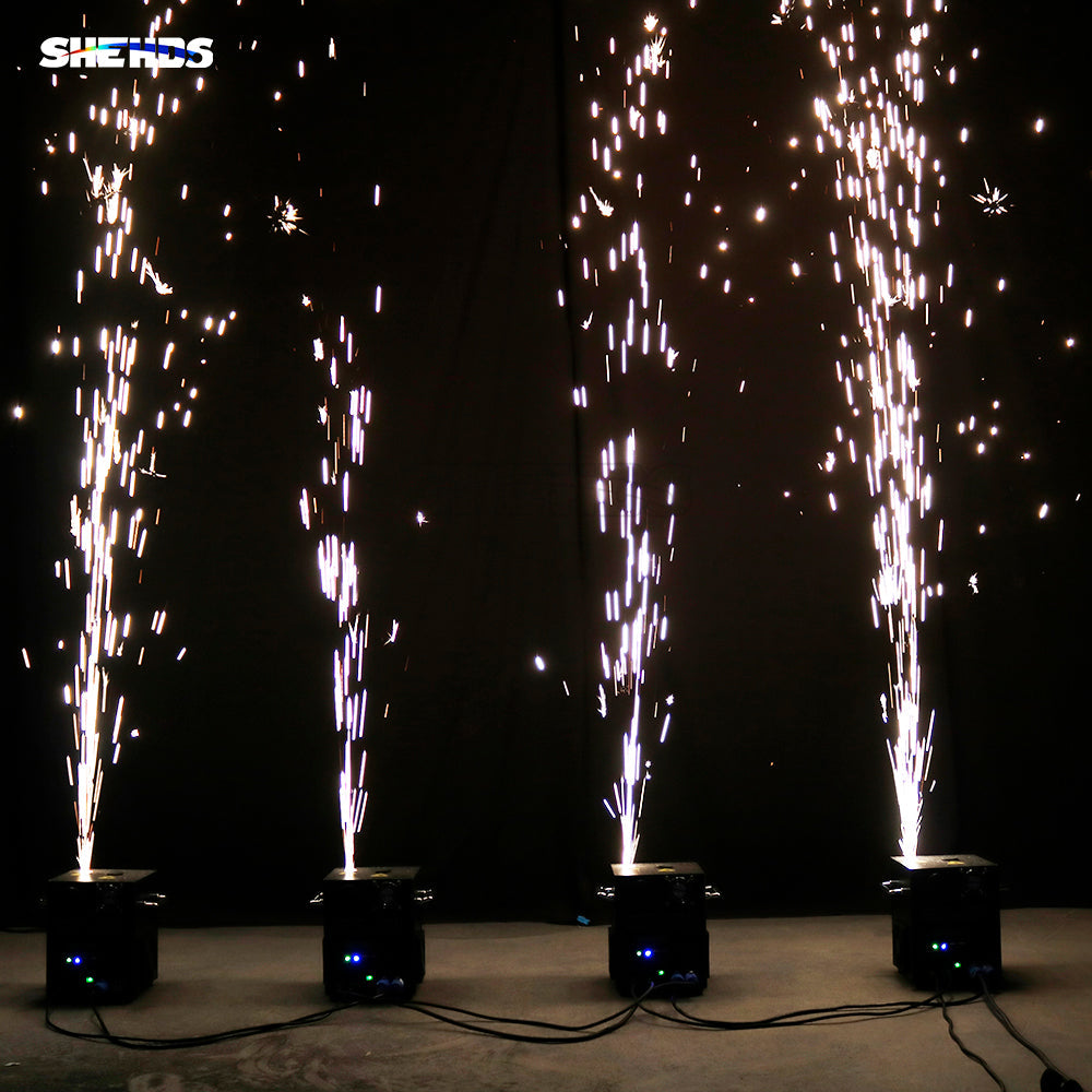 SHEHDS New 650W Wireless Firework Spark Machine Out/Indoor Wedding Party Stage Combined sales (spark powder could be purchased)