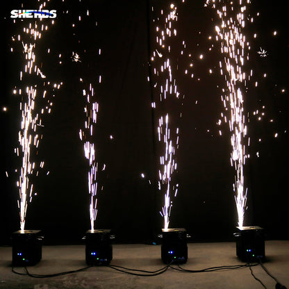 SHEHDS New 650W Wireless Firework Spark Machine Out/Indoor Wedding Party Stage Combined sales (spark powder could be purchased)