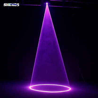 SHEHDS 1W RGB Scan Laser Double Pattern Superimposed For Performance Stage DJ Nightclub Wedding